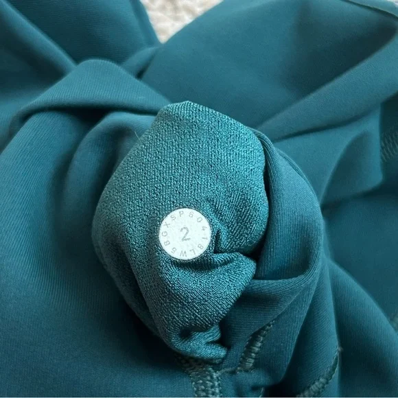 Lululemon Wunder Under HR Mesh Tight 28" Royal Emerald Green Size 2 Special Addn - Picture 8 of 12